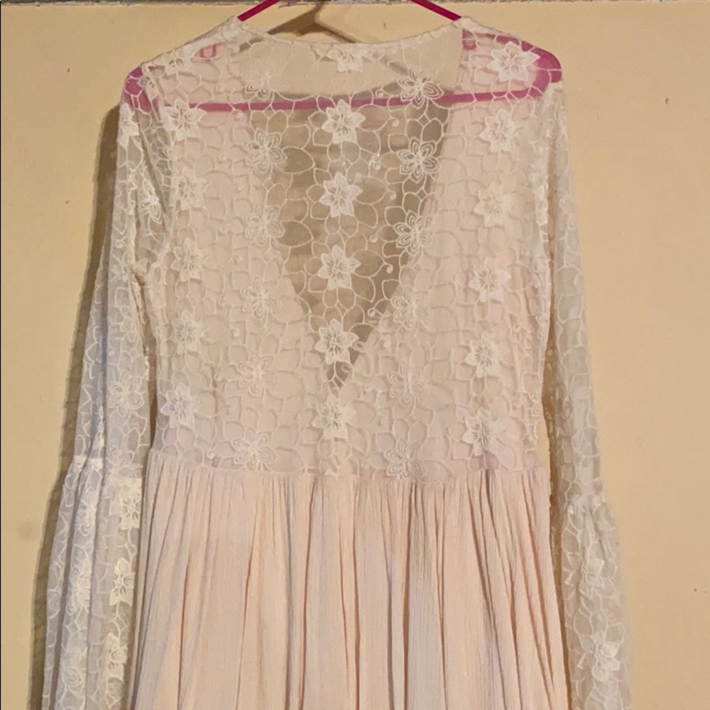 Cream lace dress